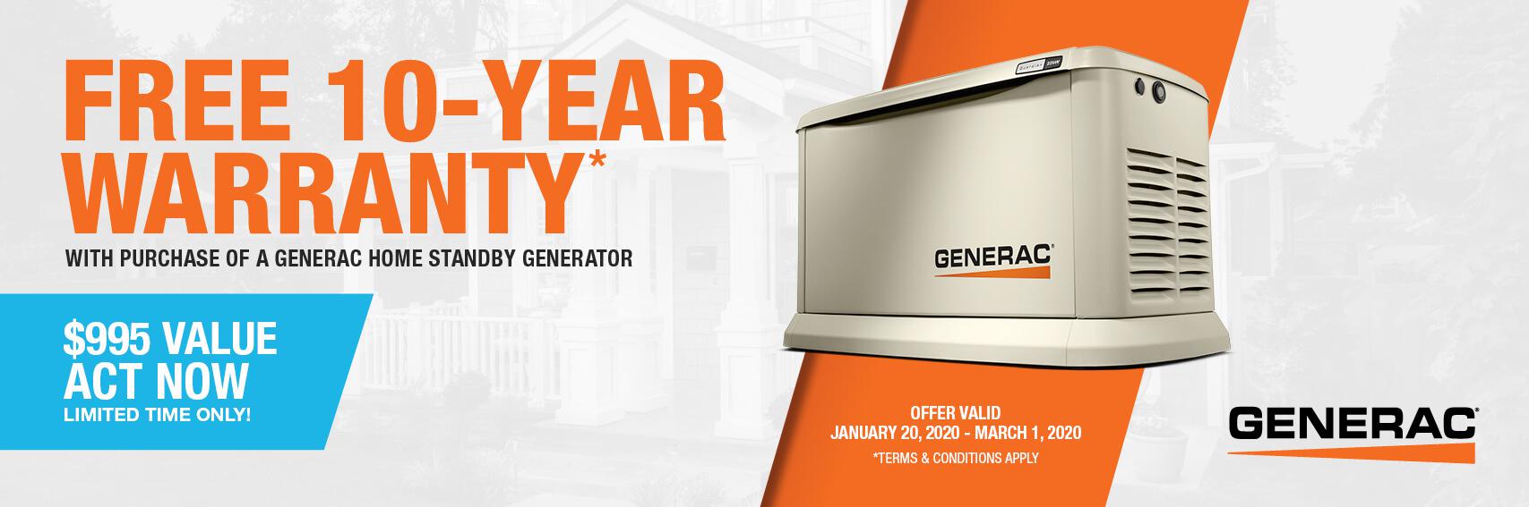 Homestandby Generator Deal | Warranty Offer | Generac Dealer | Oxford, PA
